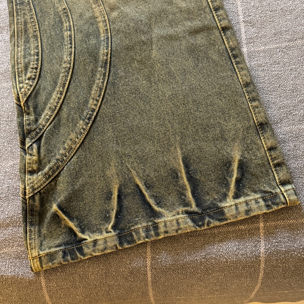 NWOT/Young Men's No/Faith Studo Distressed Jeans/Heavy Weight/Bell Bottoms - Picture 4 of 16